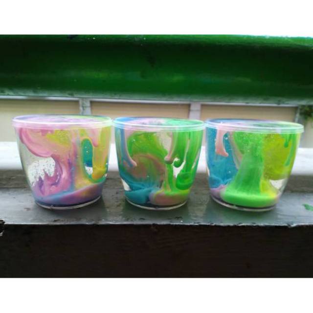 Slime variasi glitter dan metalic