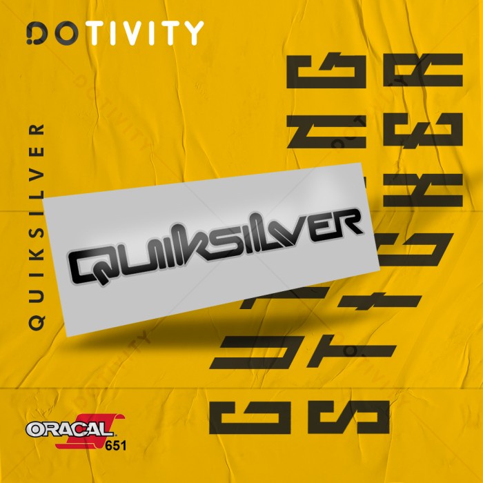 Cutting Sticker QUIKSILVER V5