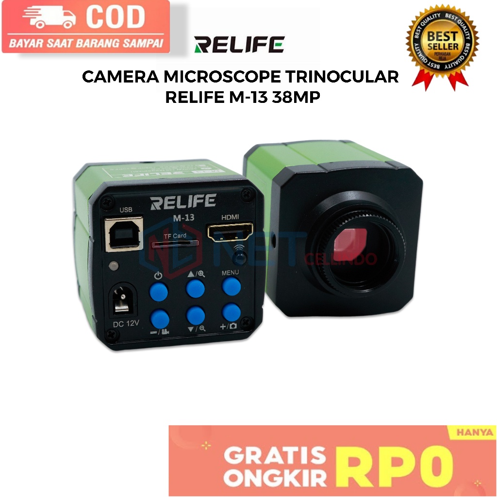 TOOL CAMERA MICROSCOPE TRINOCULAR RELIFE M-13 38MP