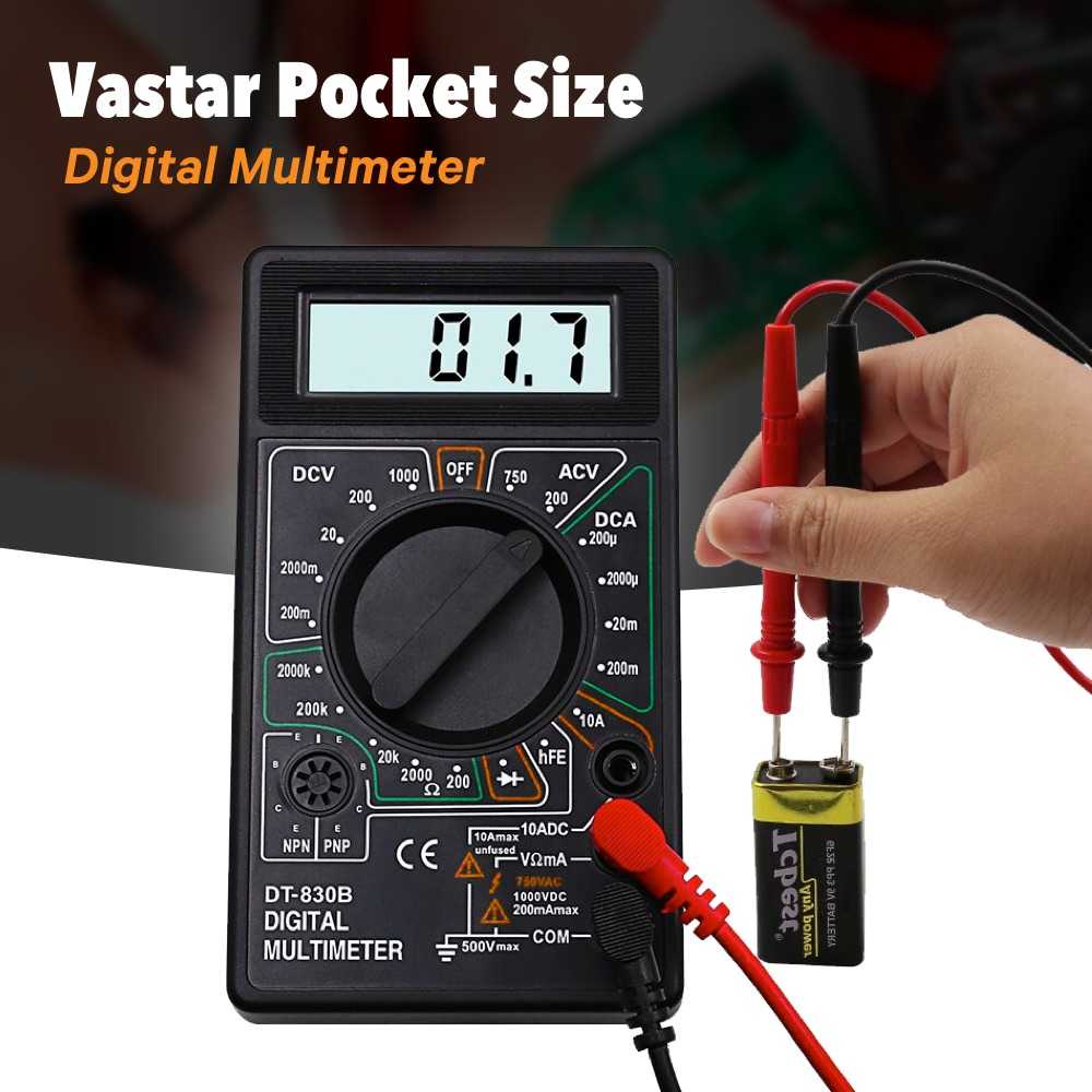 Pocket Size Digital Multimeter Avometer Vastar - DT830B