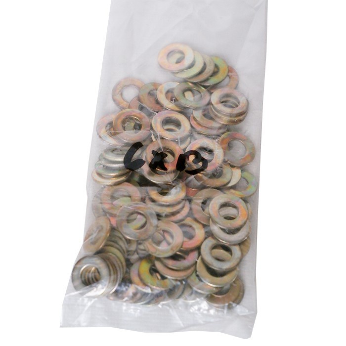KECIL Ring Plat Washer Kuning M6 Ring Baut Kunci 10 cod