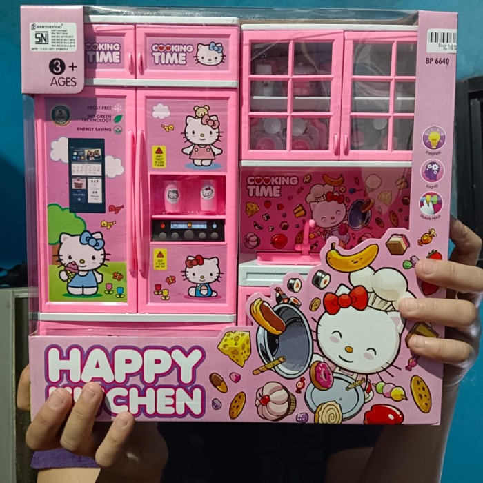 MAINAN EXPORT QUALITY : COOKING TIME SET (HELLOKITTY/FROZEN)  - HELLOKITY Dria Shop