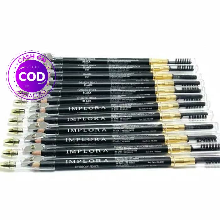 PENSIL ALIS IMPLORA HITAM DAN COKLAT