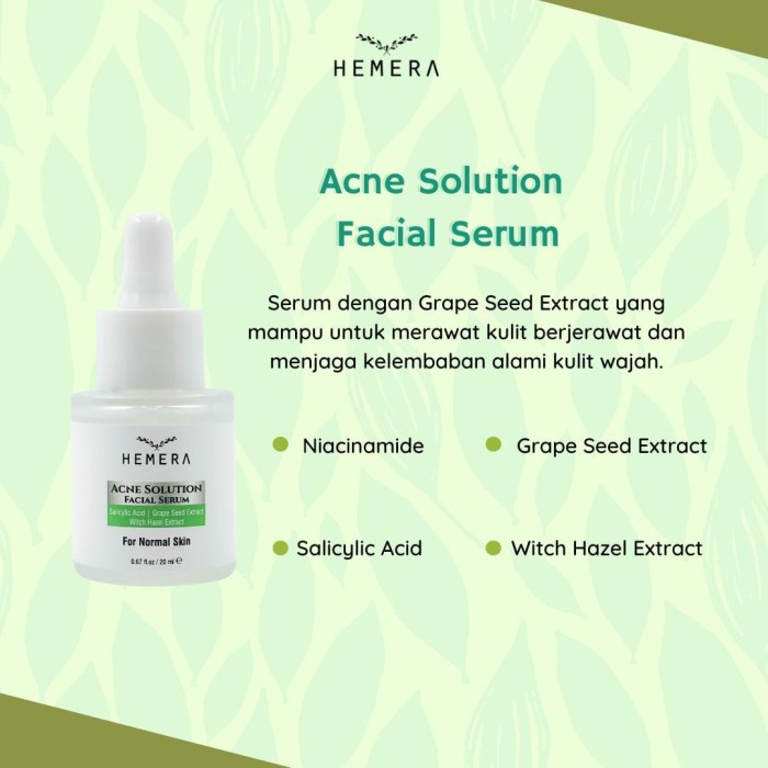 Hemera Acne Solution Serum | Acne Serum 20ml