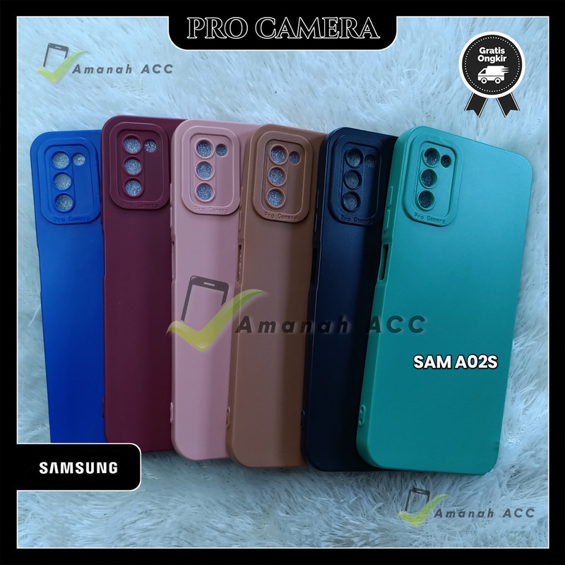 Softcase Pro Camera SAMSUNG A02S Case Full Color TPU