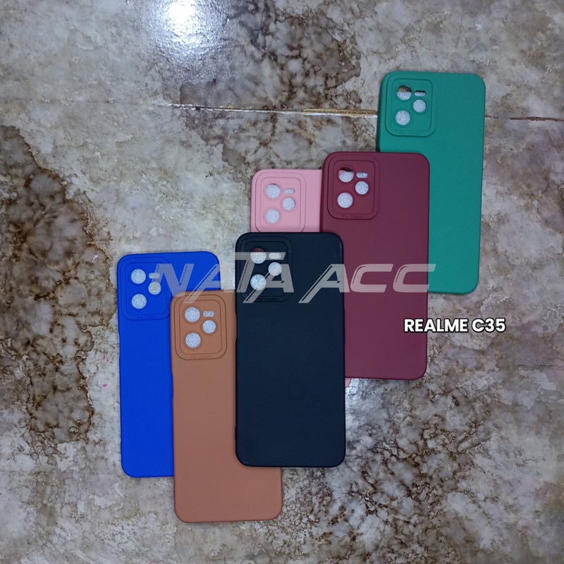 Softcase Macaron REALME C35 Case Full Color