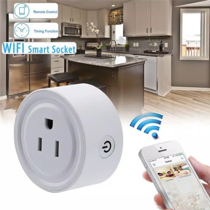 ✔Mini Circle Smart Wi-Fi Plug/Socket Timer by Smartphone.