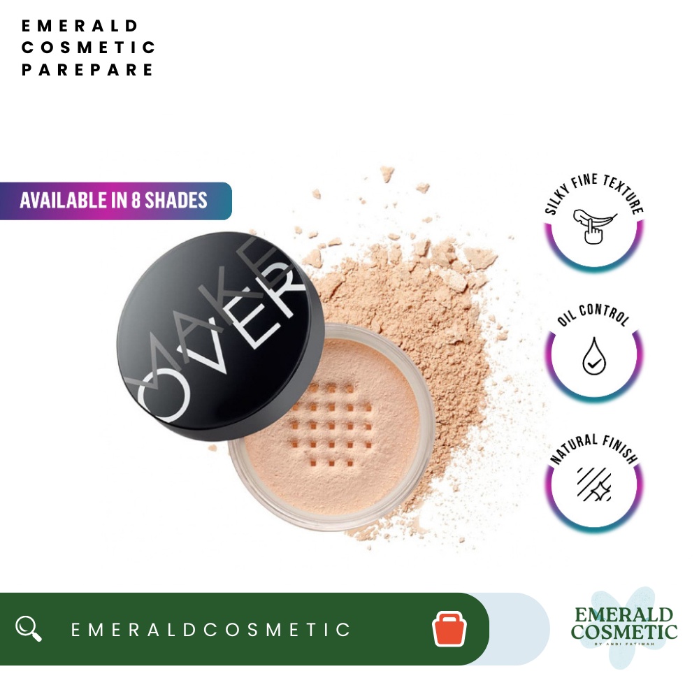 MAKE OVER Silky Smooth Translucent Powder 35 g | Bedak Tabur Make Over