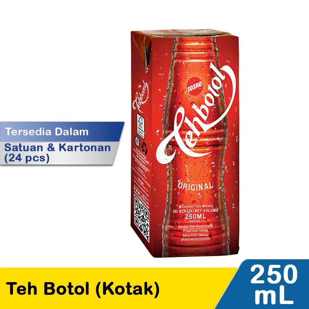 SOSRO TEH BOTOL (KOTAK) 250mL