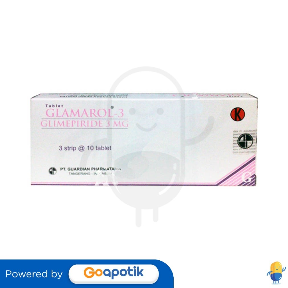 Glamarol 3 Mg Box 30 Tablet