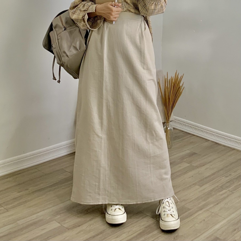 LBG71 EARTHTONE BASIC SKIRT | Rok Polos by elfaberca