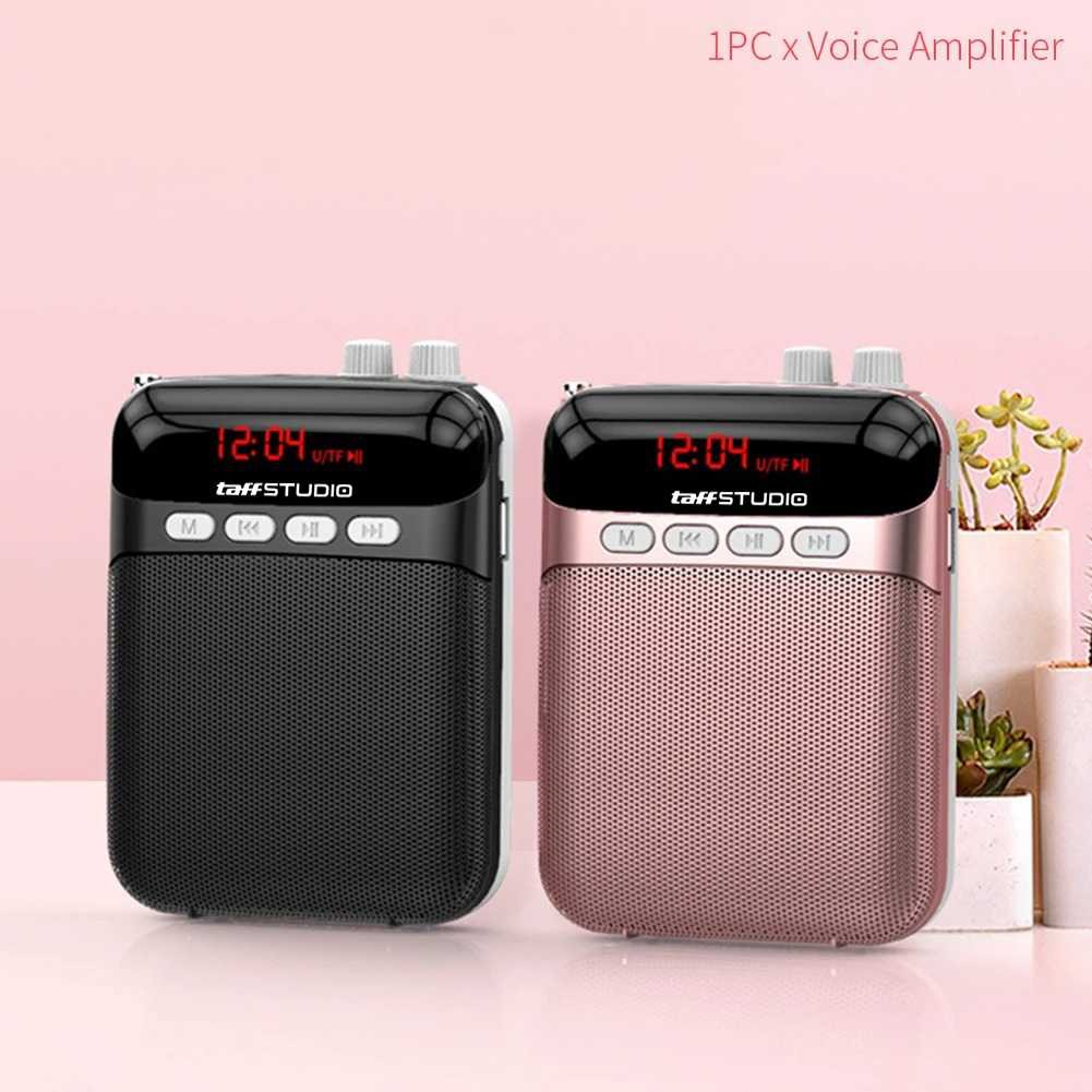 TaffSTUDIO Speaker Pinggang Microphone Bluetooth LED Amplifier Wired - S26