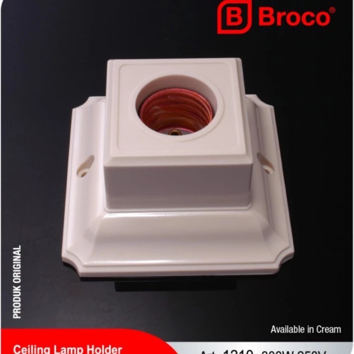 Broco Fitting Plafon Segi 4 1210 / Fitting Antik