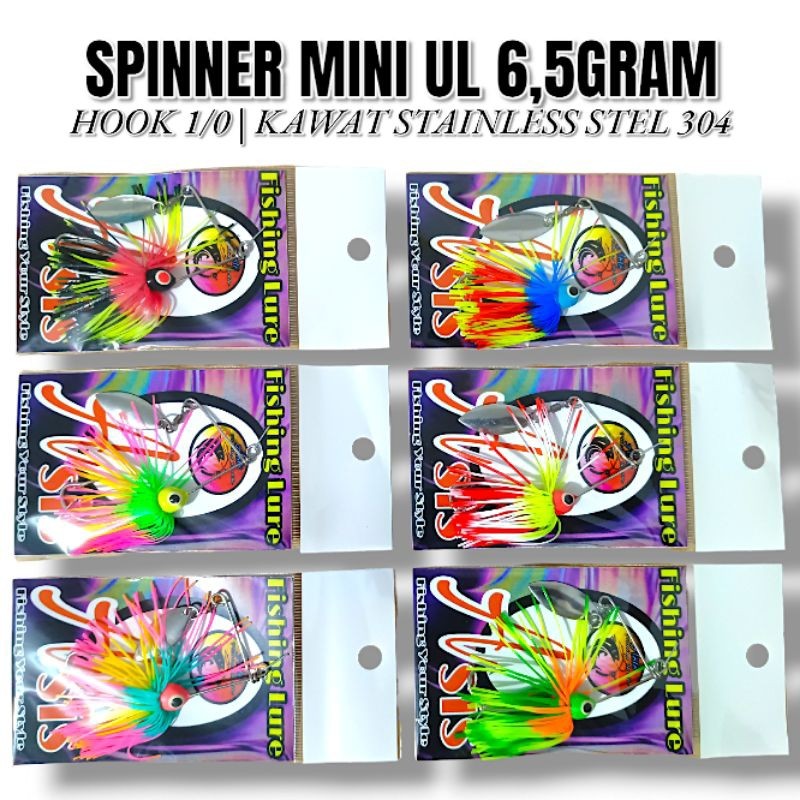 SPINNER BAIT MINI UL BERAT 6,5GRAM. UMPAN CASTING GABUS