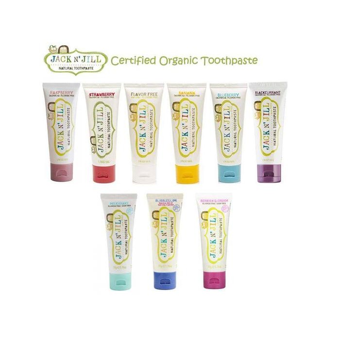 Jack N Jill toothpaste 50gr BPOM - Strawberry
