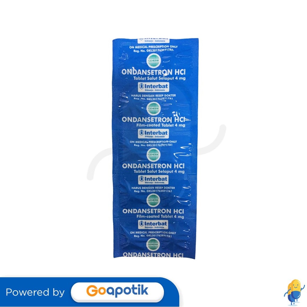 Ondansetron Hcl Interbat 4 Mg Strip 10 Tablet