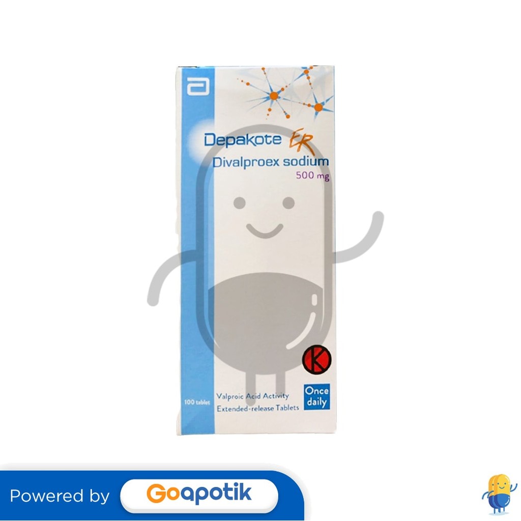 Depakote Er 500 Mg Botol 100 Tablet