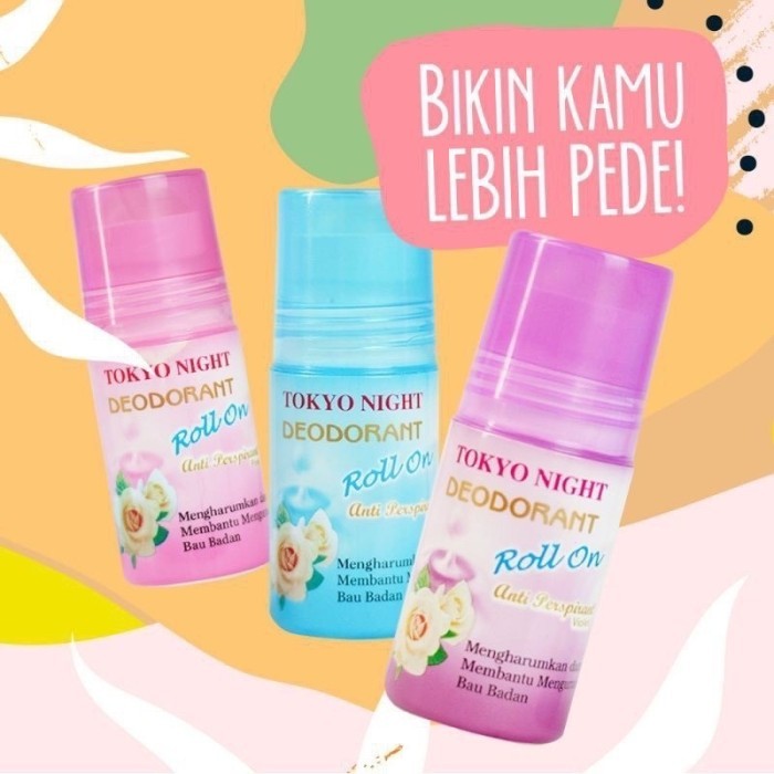BISA COD TOKYO NIGHT DEODORANT ROLL ON 50ML