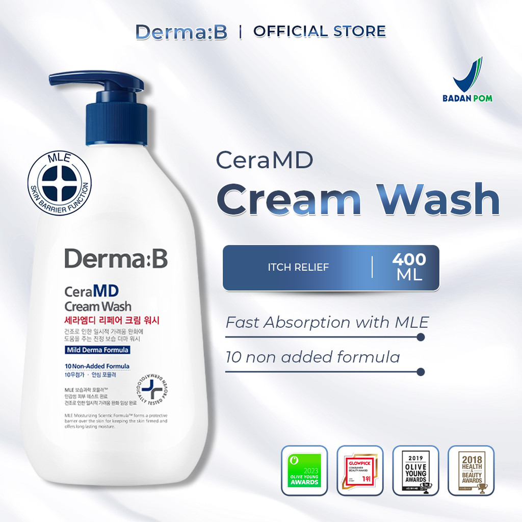 Derma:B CeraMD Cream Wash 400ml