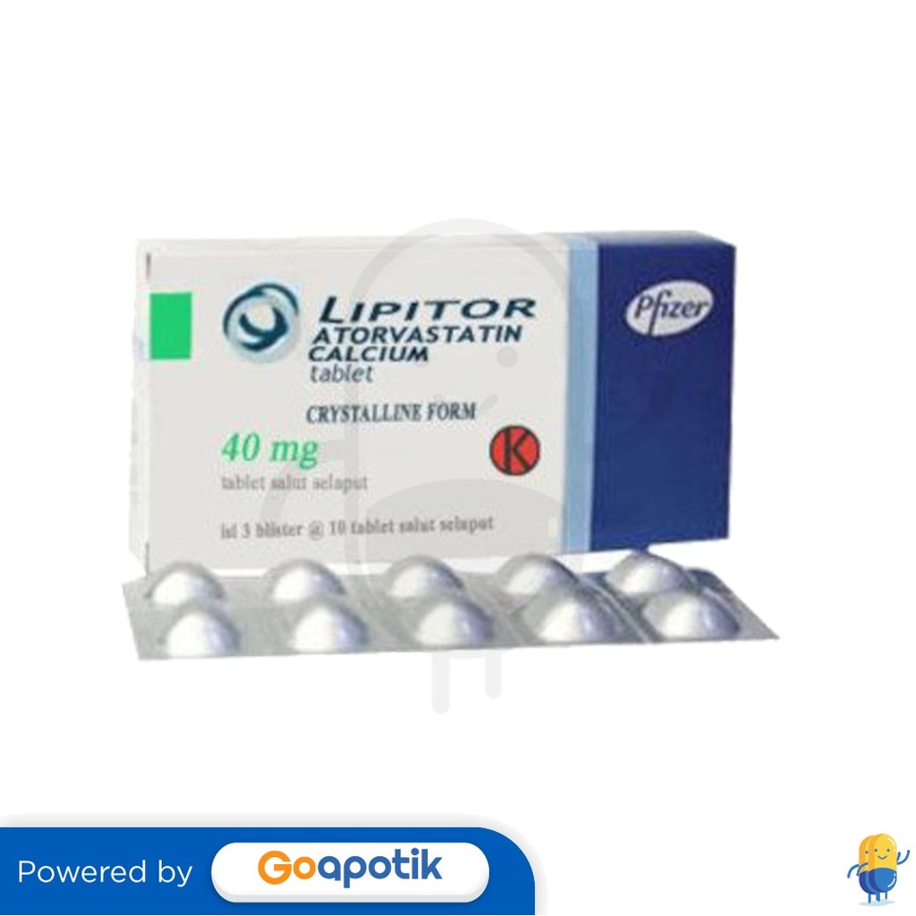 Lipitor 40 Mg Box 30 Tablet