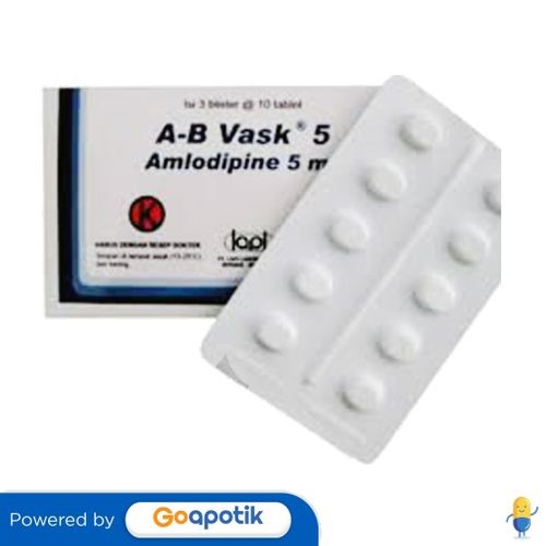 A-B Vask 5 Mg Box 30 Tablet