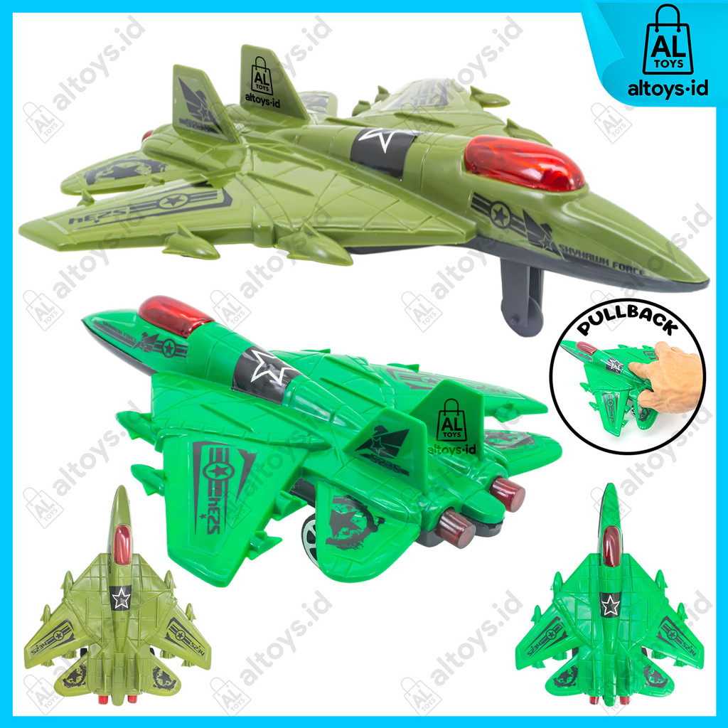 Mainan Pesawat Air Force Combat Set Pullback OCT5234