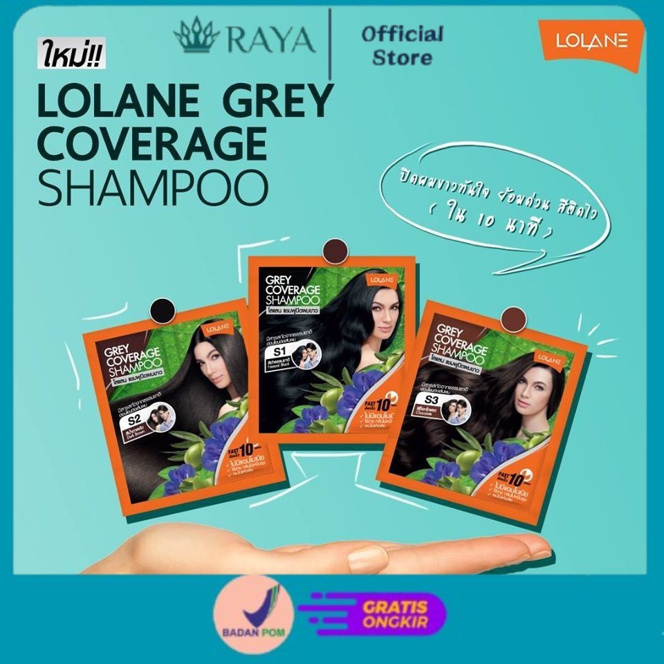 "RAYA" LOLANE Grey Coverage Shampo