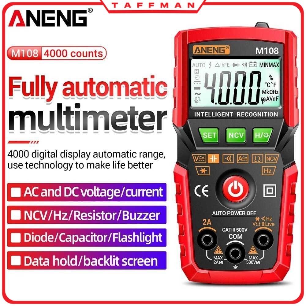 TM - ANENG Mini Digital Multimeter AC/DC Electrical Voltage Tester - M108
