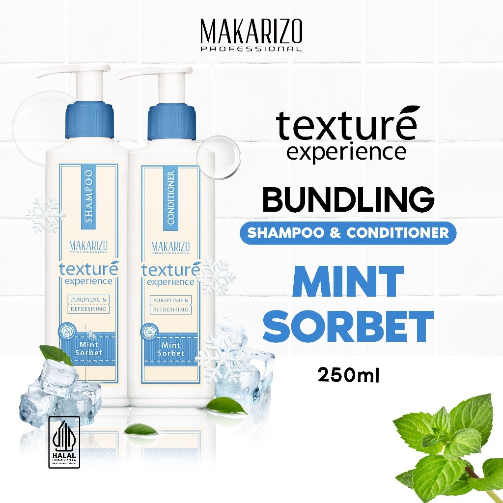 BUNDLE - Texture Experience Shampoo + Conditioner Mint Sorbet 250 mL