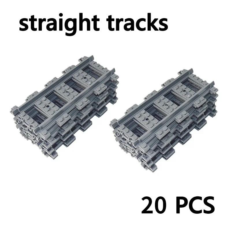 DIY Creative Building Blocks Bricks Train Variable Track Swit  Motorized Remote Control Power Functions MOC Set Replaced Leduo