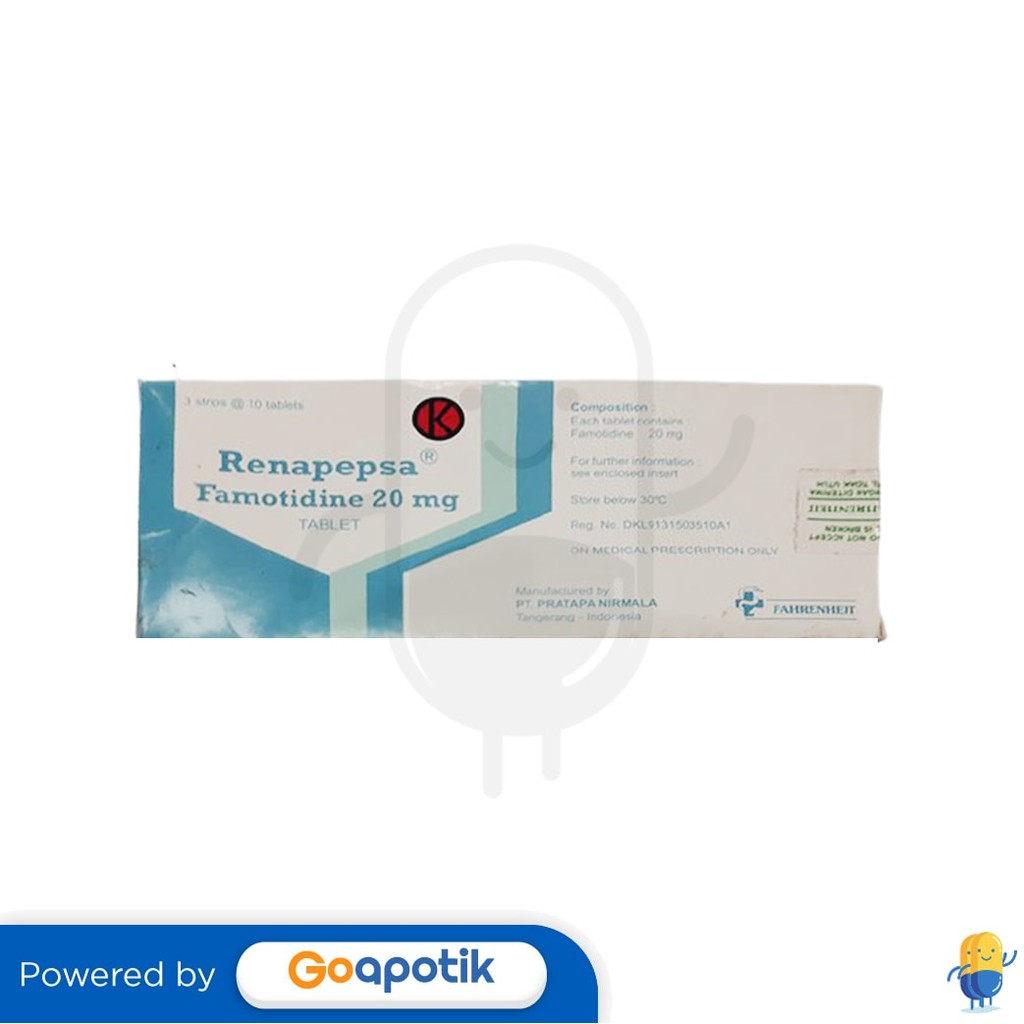Renapepsa 20 Mg Box 30 Tablet