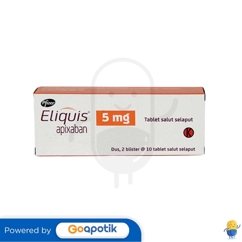 Eliquis 5 Mg Box 20 Tablet