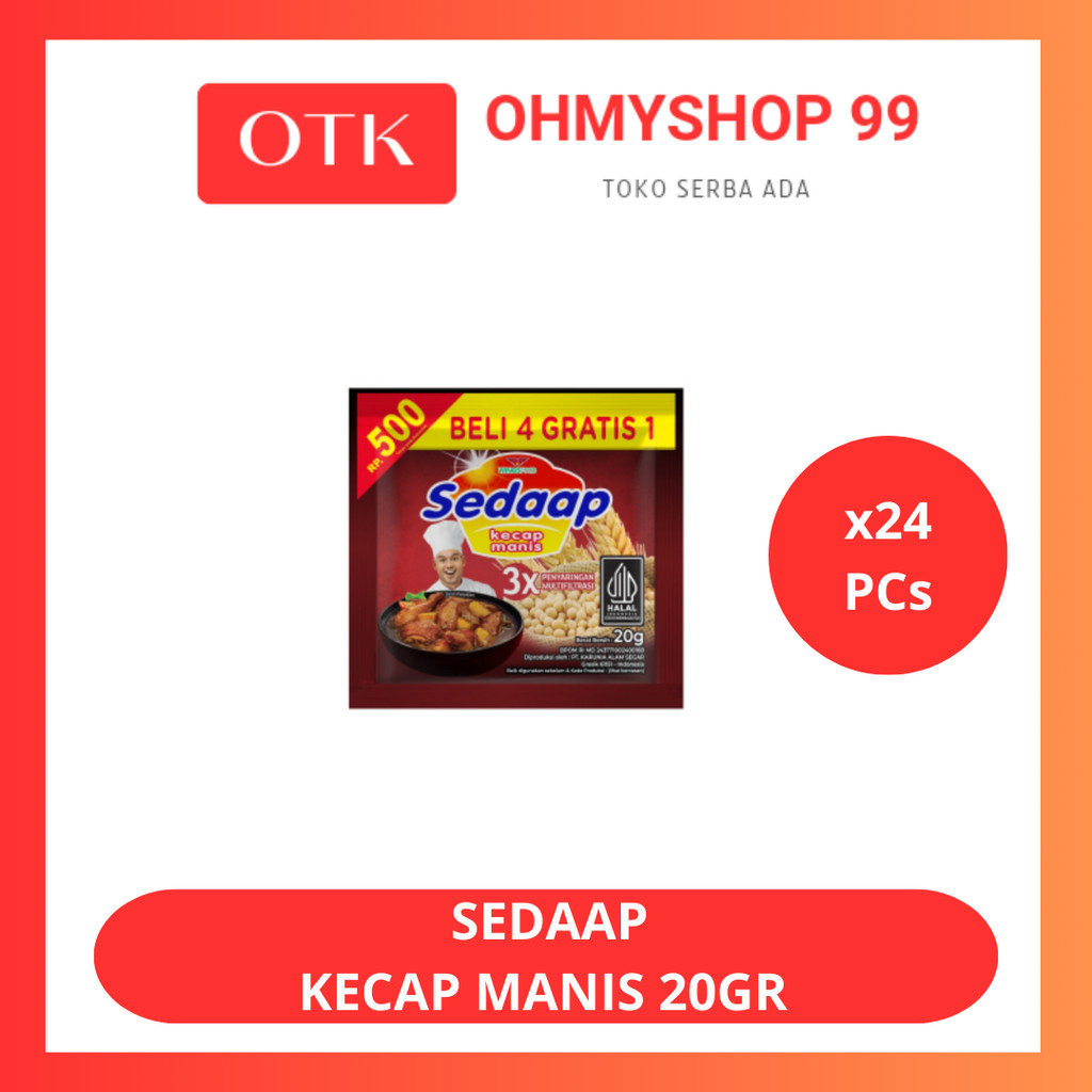 Sedaap Kecap Manis 20gr x 24pcs