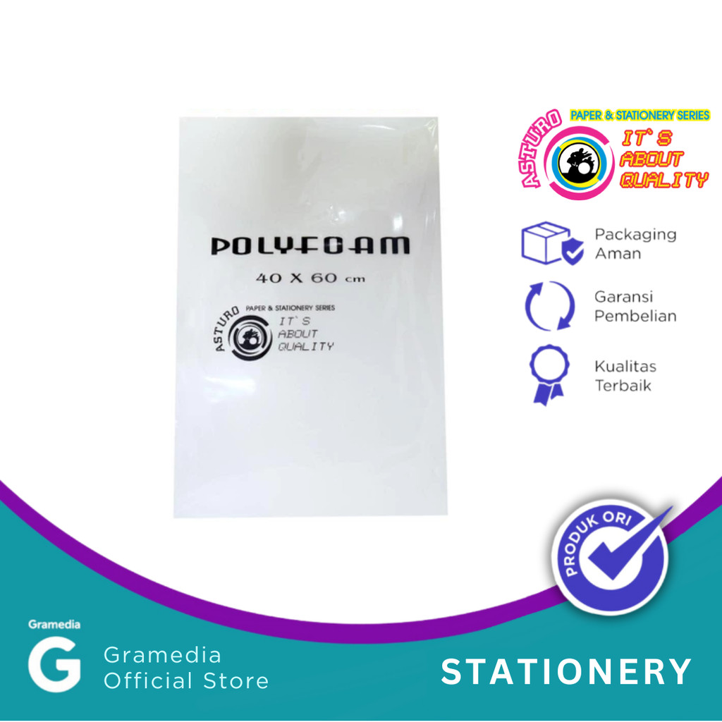 Polyfoam Putih Asturo 40 X 60Cm