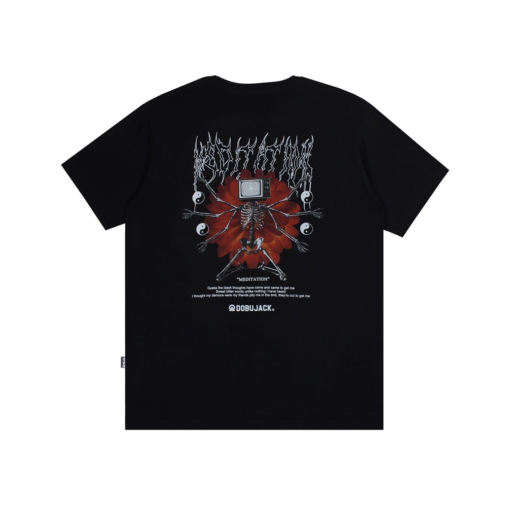 (COD) Dobujack Tshirt Meditation Black Tees