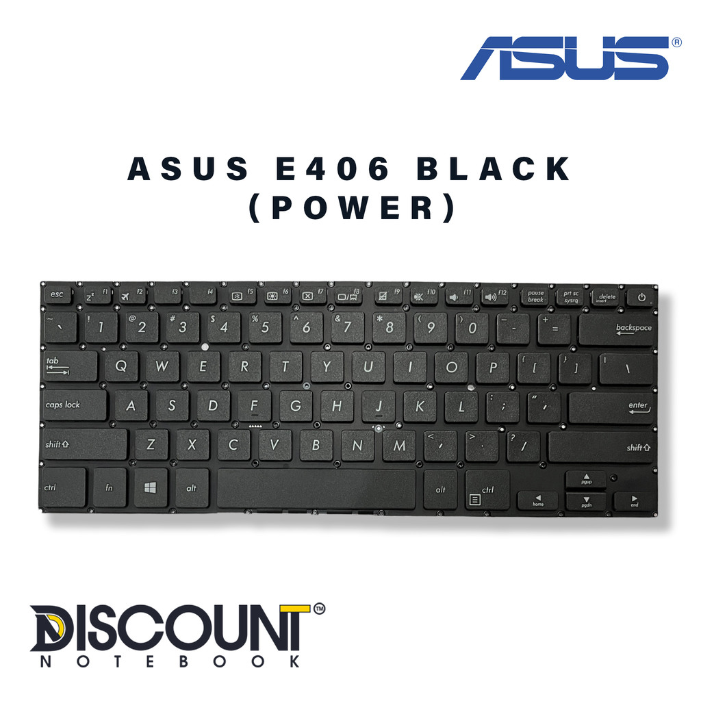 KEYBOARD ASUS E406 BLACK (POWER)