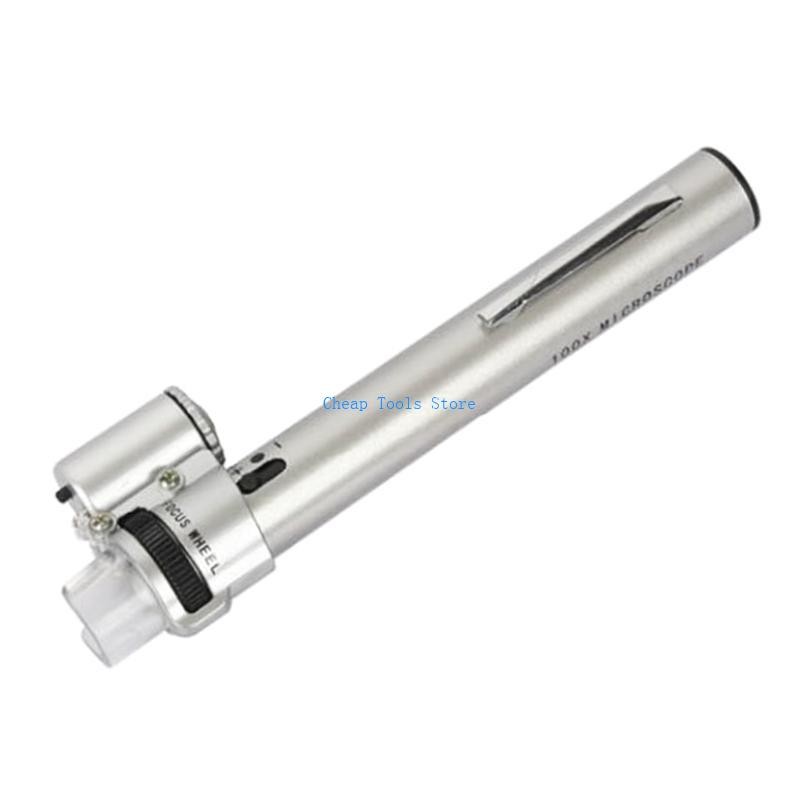 G88B Pen Type Microscope Mini Magnifier Professional 100X Pocket Microscope Portable