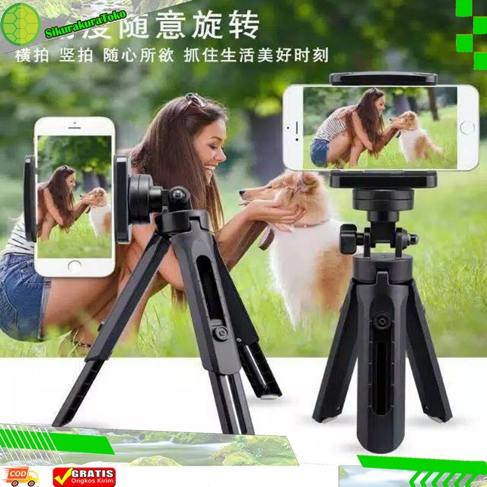 Cod Tripod Support Mini Extendable hp phone 4 level with holder u