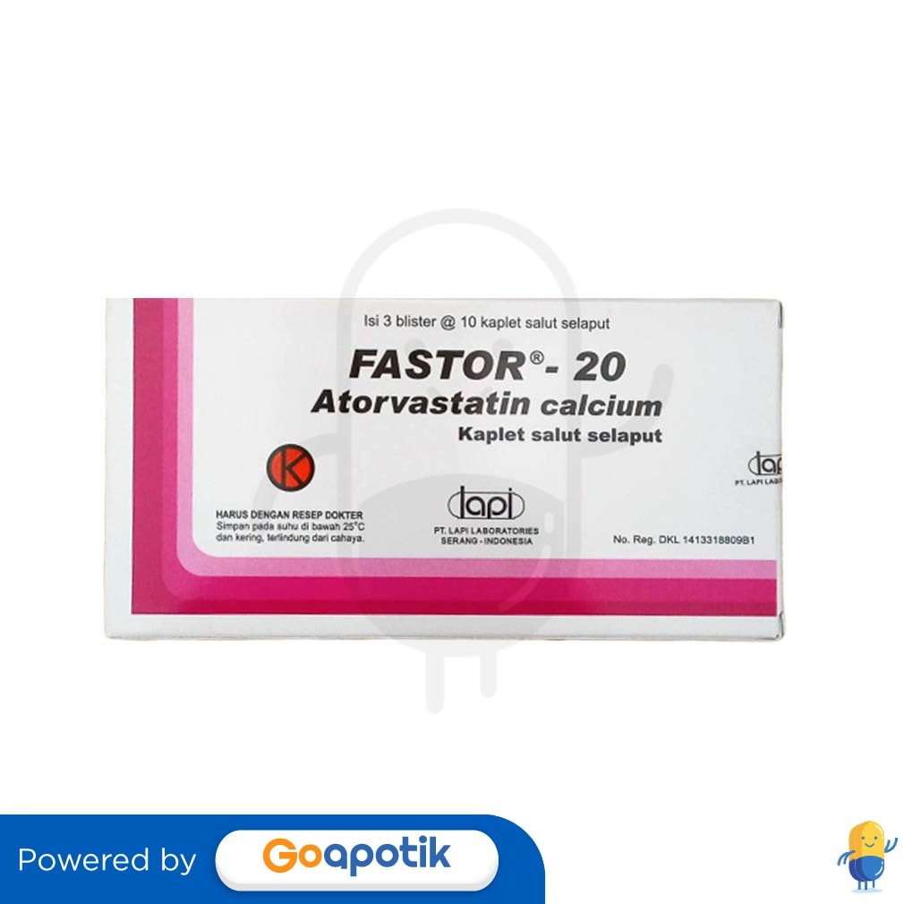 Fastor 20 Mg Box 30 Kaplet