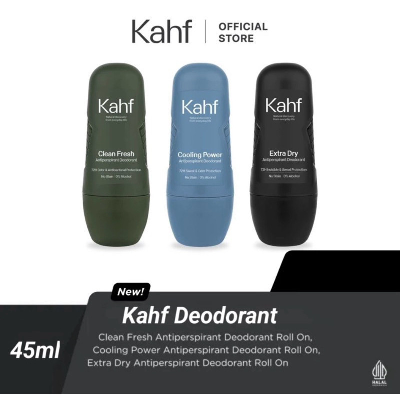 KAHF Antiperspirant Deodorant Roll On 45 ml