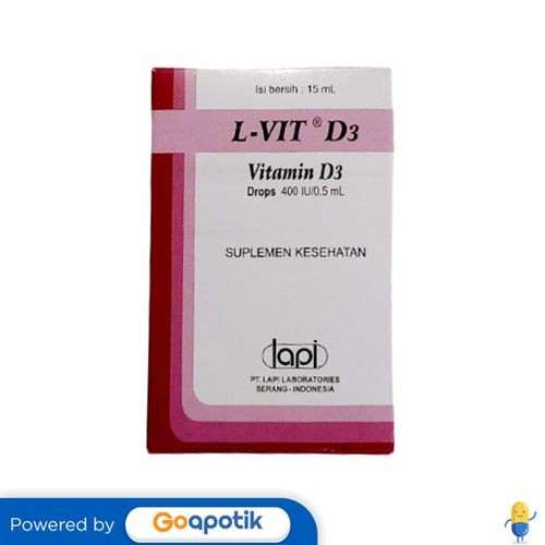 L-Vit D3 400 Iu/0.5 Ml Drop 15 Ml