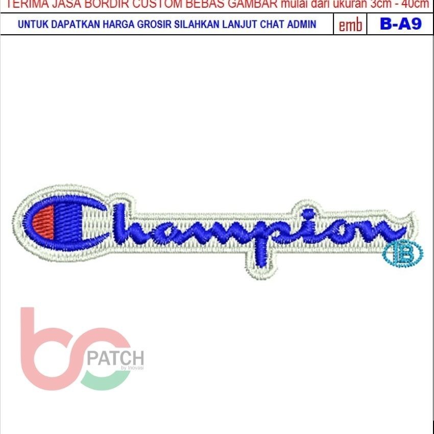 BC24 PATCH BORDIR LOGO CHAMPION ICON NAME