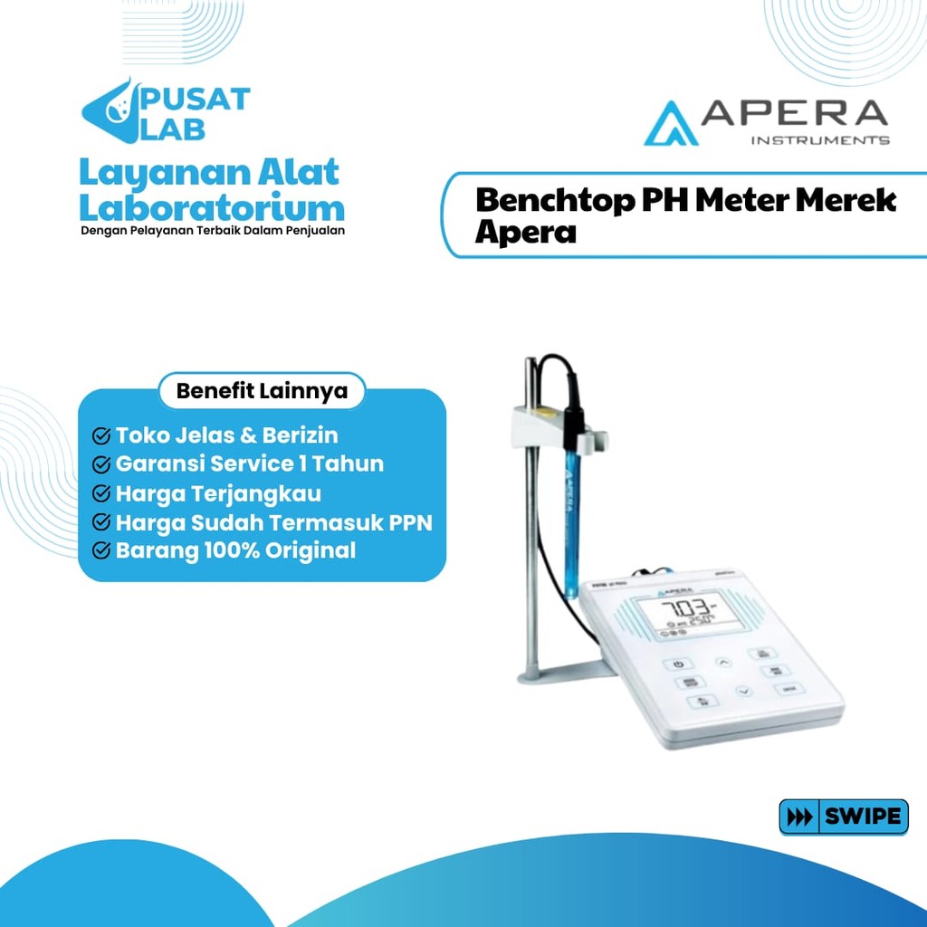 Benchtop PH Meter Merek Apera