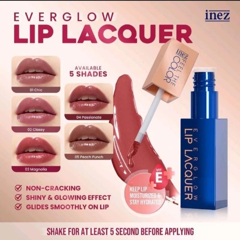 INEZ EVERGLOW LIP LACQUER