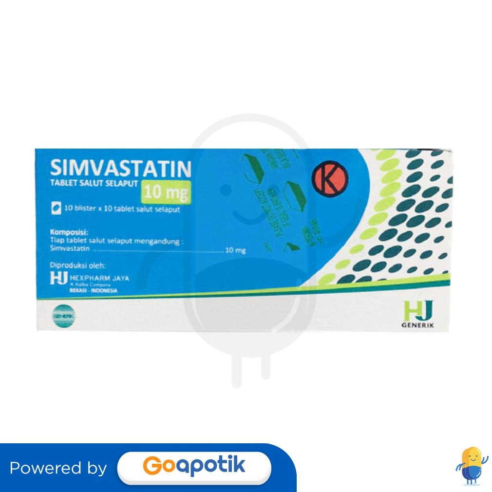 Simvastatin Hexpharm 10 Mg Box 100 Tablet