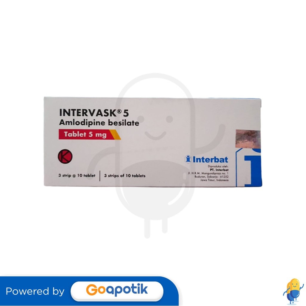 Intervask 5 Mg Box 30 Tablet