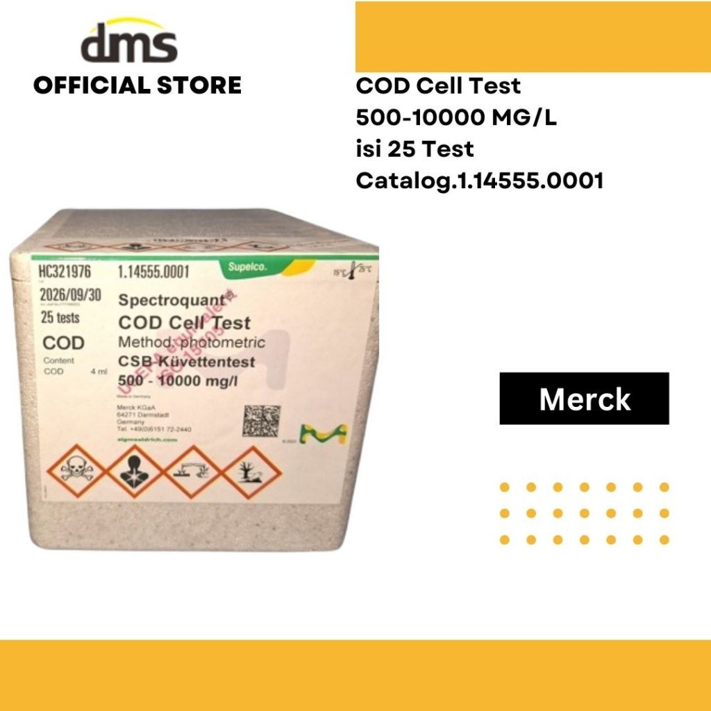 Merck COD Cell Test Cat. 1.14555.0001 Dengan COA