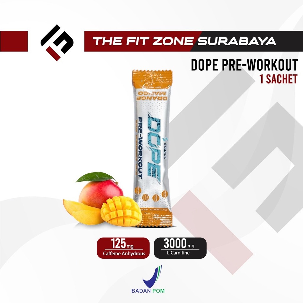 Stadius DOPE Pre Workout 1 Sachet Power Performance Focus