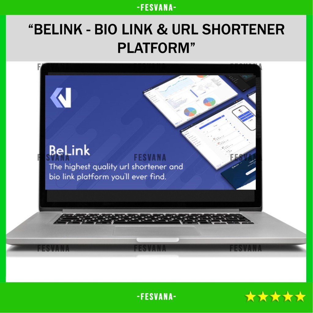 SOURCE CODE APLIKASI WEB BELINK - BIO LINK & URL SHORTENER PLATFORM D259 FESVANA