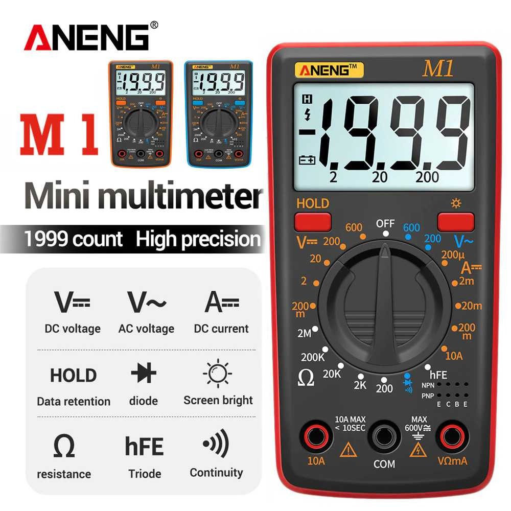‼️BISA COD‼️RCHMDSHPANENG Digital Multimeter Voltage Tester - M1